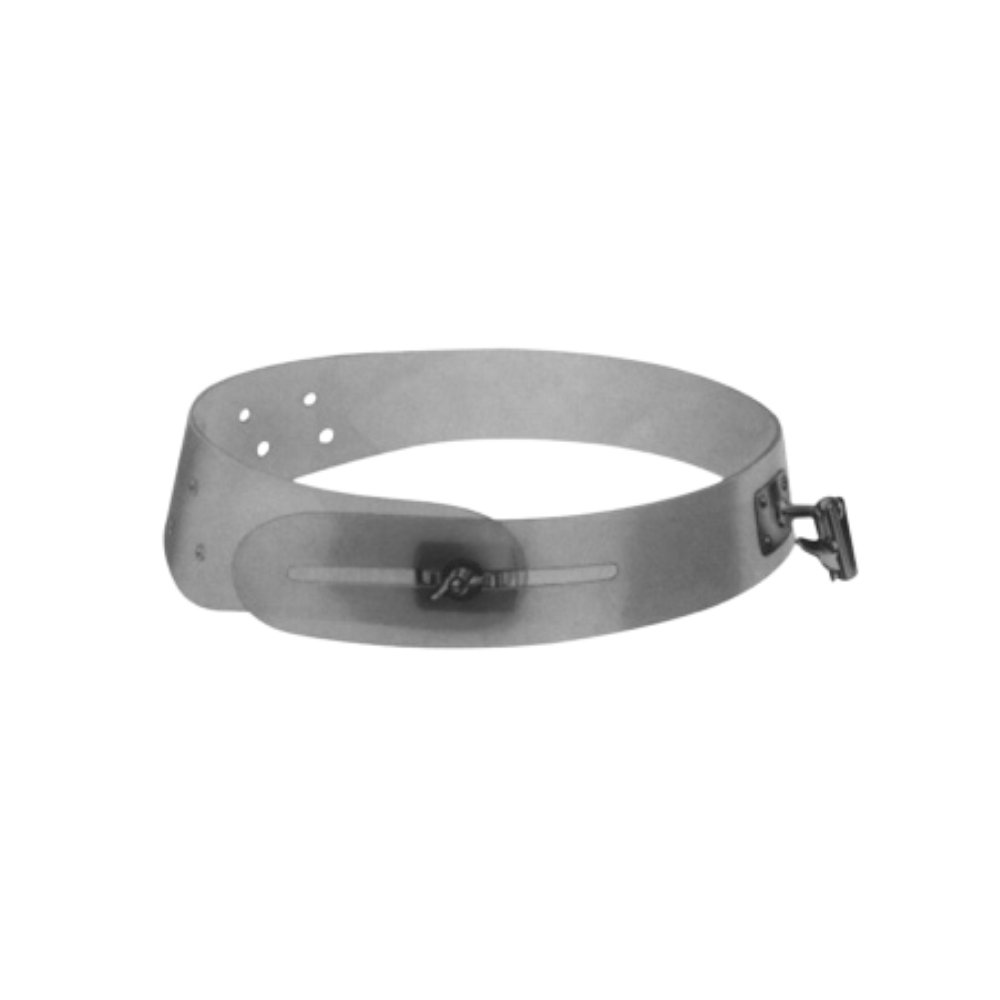 01-121 Head Band of Plastic White Soft Pattern Head Band of Plastic White Soft Pattern - Image 1