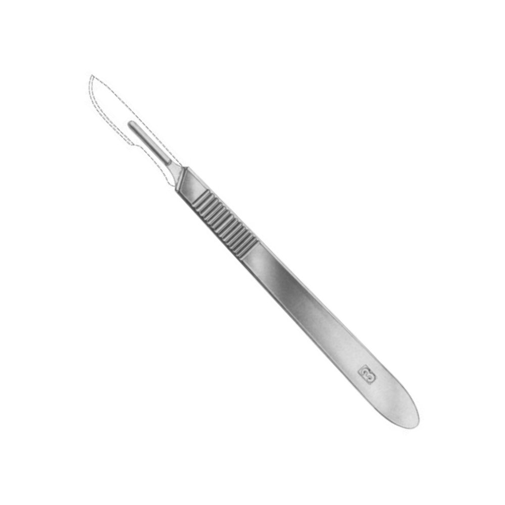 02-130 STANDARD Scalpel Handle No. 3 Solid 12cm STANDARD Scalpel Handle No. 3 Solid 12cm - Image 1
