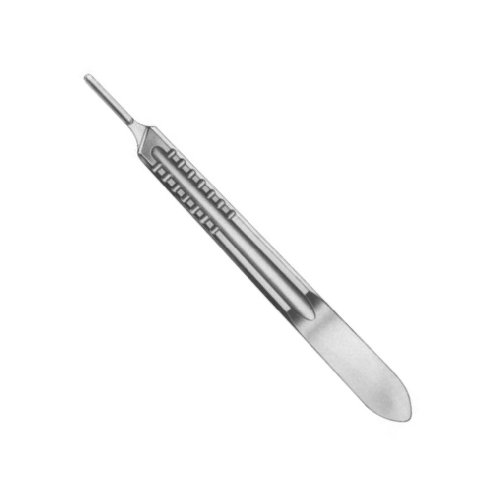 02-131 Scalpel Handle No. 3 Solid 12cm Scalpel Handle No. 3 Solid 12cm - Image 1