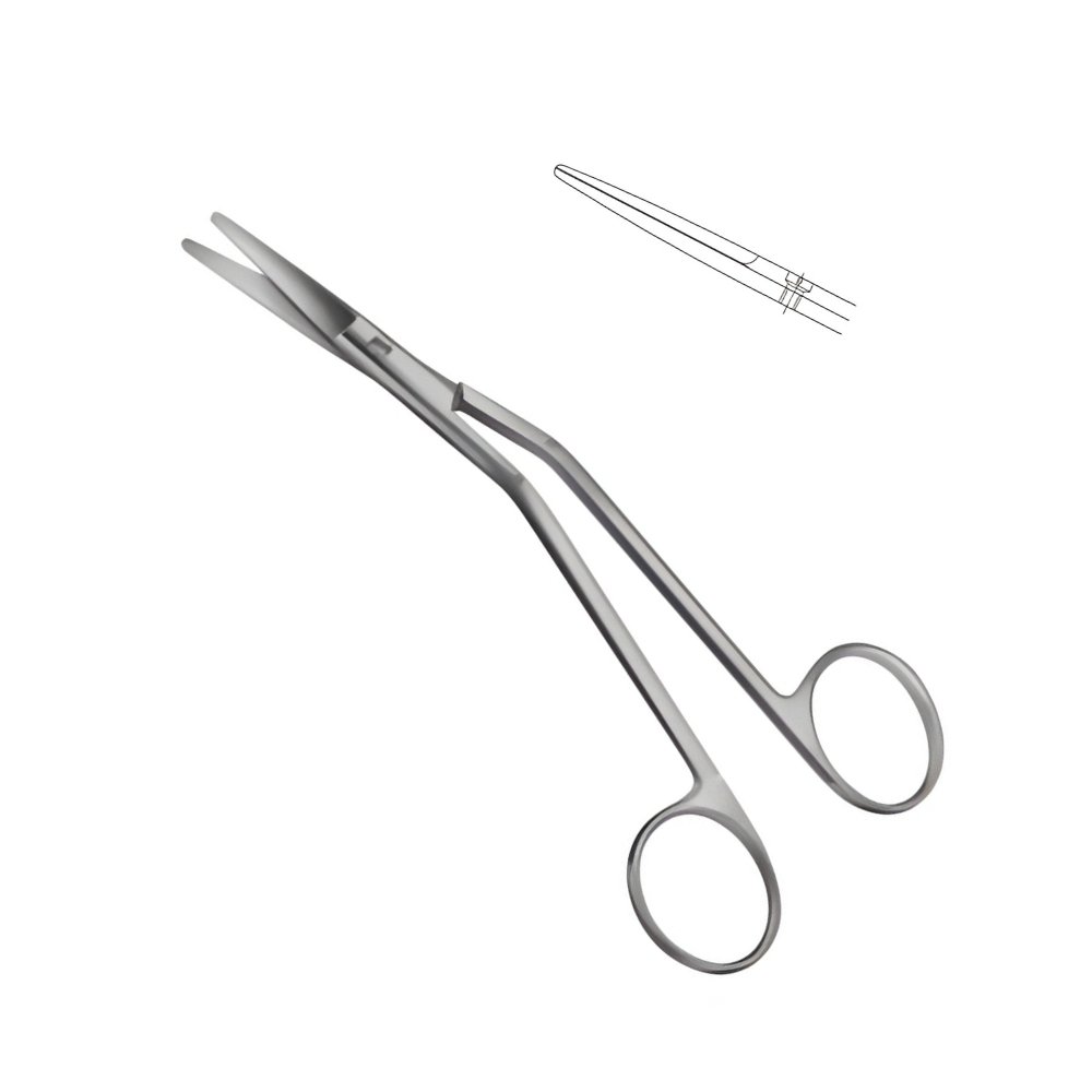03-205 FOMON Serrated Blade Scissors 145mm FOMON Serrated Blade Scissors 145mm - Image 1