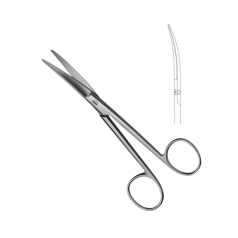 03-218 SIMS Scissors Curved Fine Pattern 210mm Sims Scissors Curved Fine Pattern 210mm - Image 1