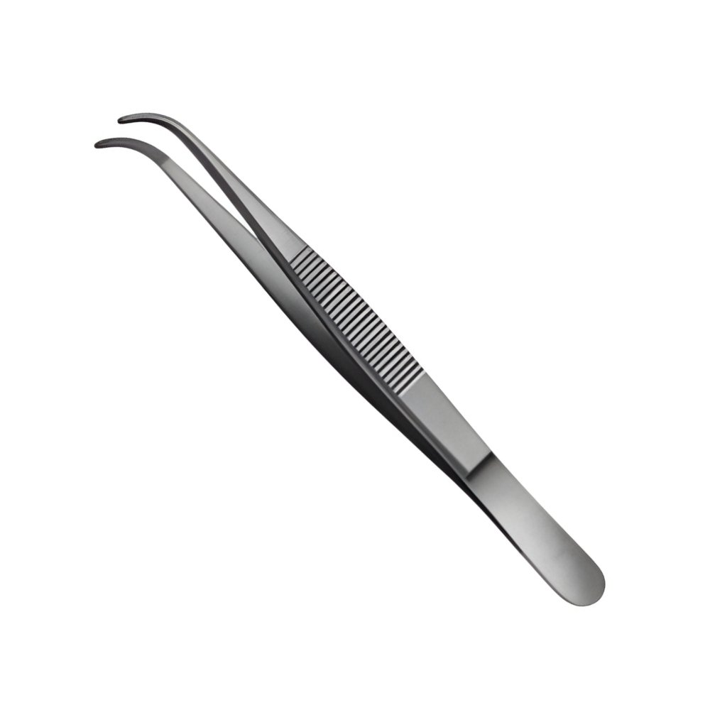 04-168 MEDIUM Curved Dissecting Forceps 130mm MEDIUM Curved Dissecting Forceps 130 mm - Image 1