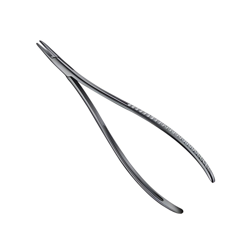 TOENNIS Elastic Pattern Needle Holder for Dura or Intestinal Suture 180mm TOENNIS Elastic Pattern Needle Holder for Dura or Intestinal Suture 180mm