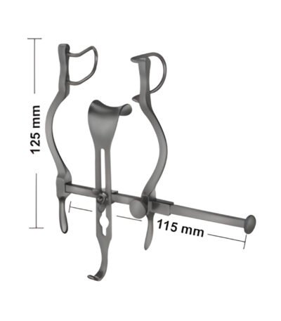 BALFOUR-BABY Lateral Blades 27 mm Deep Center Blade 21 x 24 mm