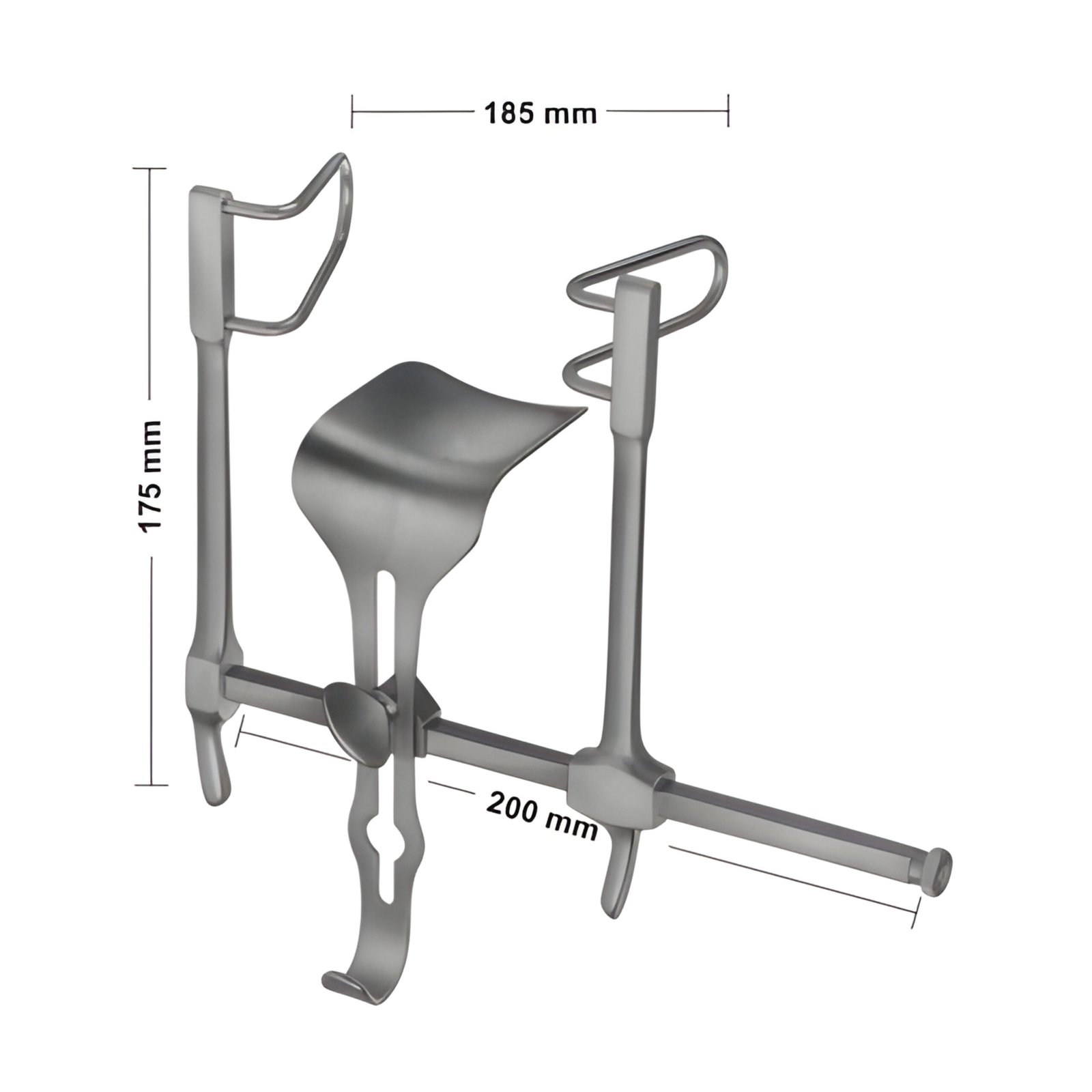 GOSSET Lateral Blades 58 mm Deep Center Blade 59 x 57 mm GOSSET Lateral Blades 58 mm Deep Center Blade 59 x 57 mm