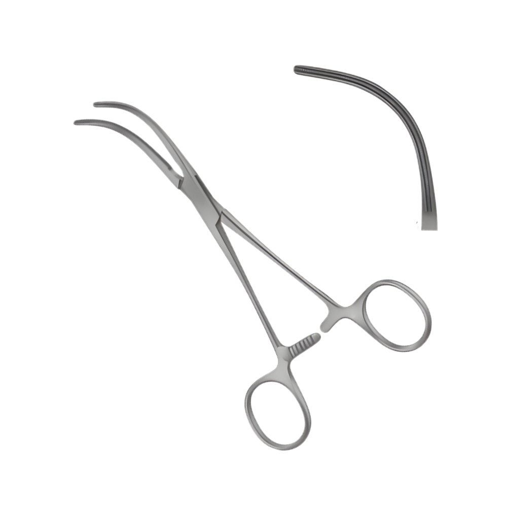 14-143 DE BAKEY Curved Peripheral Vascular Clamp DE BAKEY Curved Peripheral Vascular Clamp - Image 1