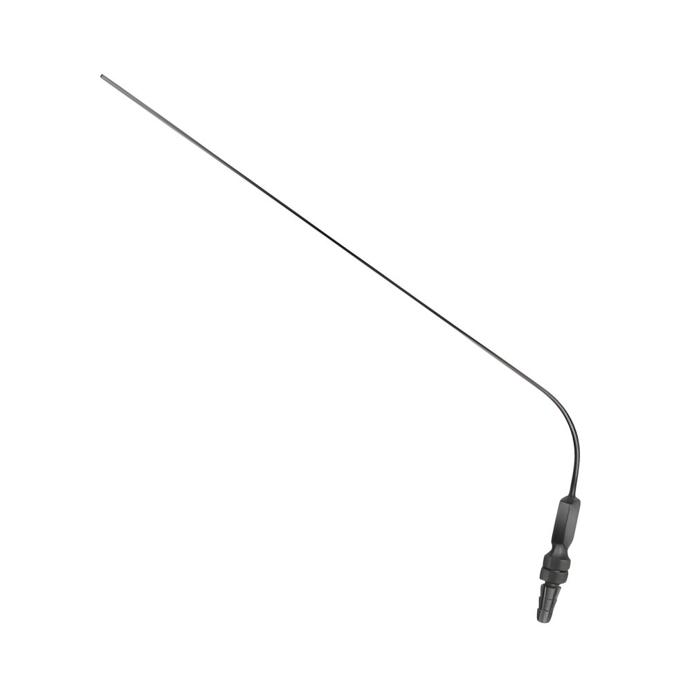 18-147 Suction Tube with Finger Cut Off Trump Piece 90° Curve with LUER Hub 2.0 mm 250 mm Suction Tube with Finger Cut Off Trump Piece 90° Curve with LUER Hub 2.0 mm 250 mm - Image 1