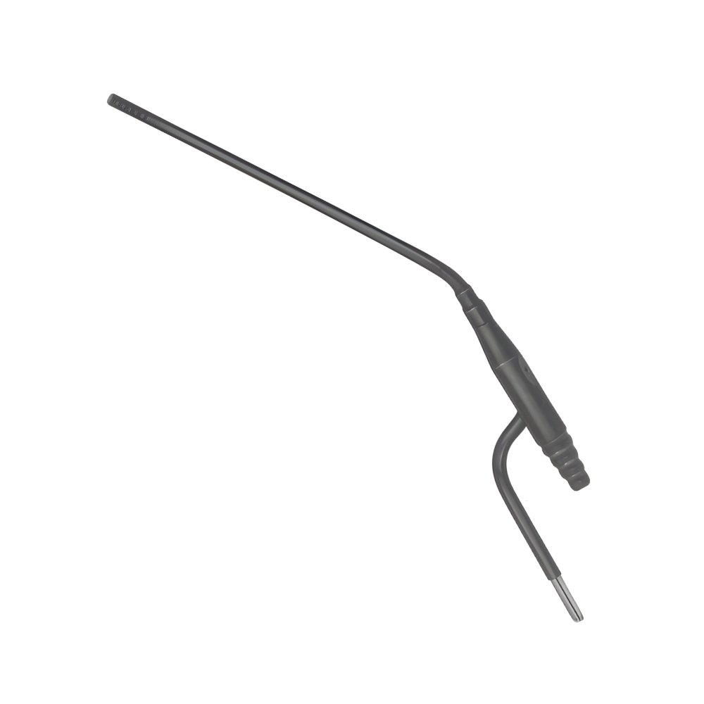 18-157 LANDOLT Coagulation Suction Cannula with Finger Cut Off and Stylet Ø 5.0 mm Wullstein Suction Tube Conical Silver Olive with Luer Hub 160 mm - Image 1