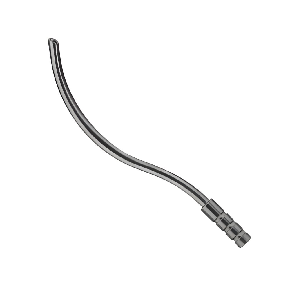 18-160 S Shaped Blunt Cannula for Aspirating Fluid from Excretory Ducts of Large Glands and Keeping Operating Area Clear 170 mm Shaped Blunt Cannula for Aspirating Fluid from Excretory Ducts of Large Glands and Keeping Operating Area Clear 170 mm - Image 1