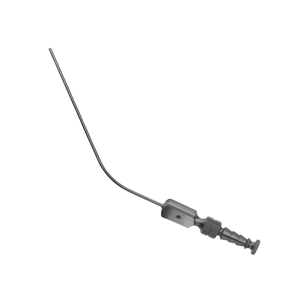18-167 FERGUSON Suction Tube with Finger Cut Off and Stylet Thumb Piece 90° to Curve with LUER Hub 2.0 mm 180 mm FERGUSON Suction Tube with Finger Cut Off and Stylet Thumb Piece 90° to Curve with LUER Hub 2.0 mm 180 mm - Image 1
