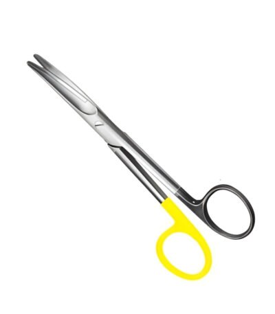 Ligature Scissors Tungsten Carbide 1 Black & 1 Goldplated Ring 14 cm