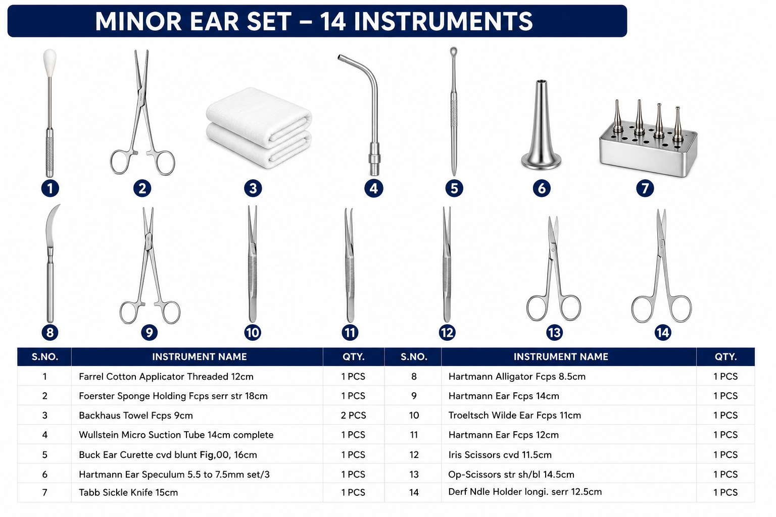 114# MINOR EAR SET MINOR EAR SET - Image 1