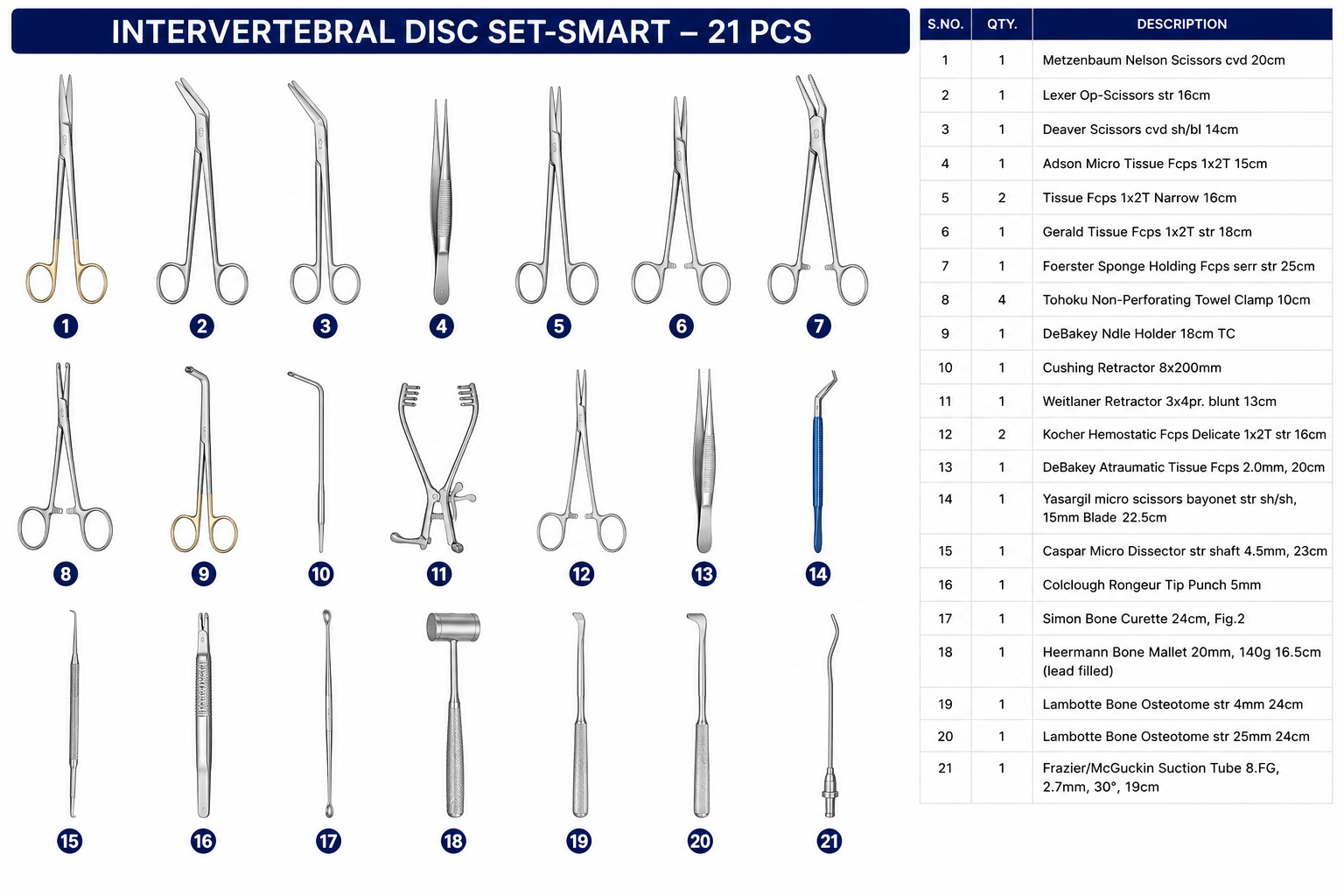 150# INTERVERTEBRAL DISC SET-SMART INTERVERTEBRAL DISC SET-SMART - Image 1