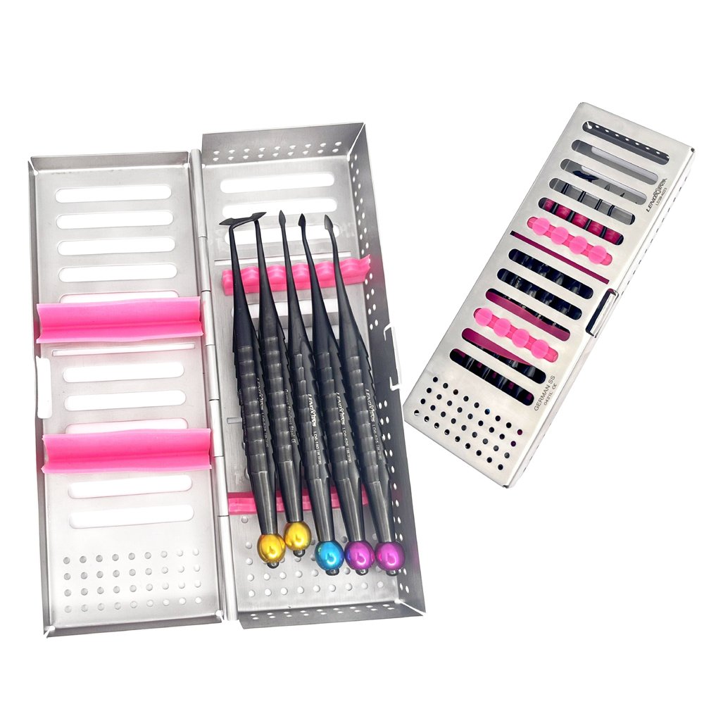Bernard-Syndesmoyome-Luxating-periotome-Set-Of-5-In-Cassette-Dental-Instrument-copy-1.jpg Bernard Syndesmoyome Luxating Periotomes Set of 5 in Cassette - Image 1
