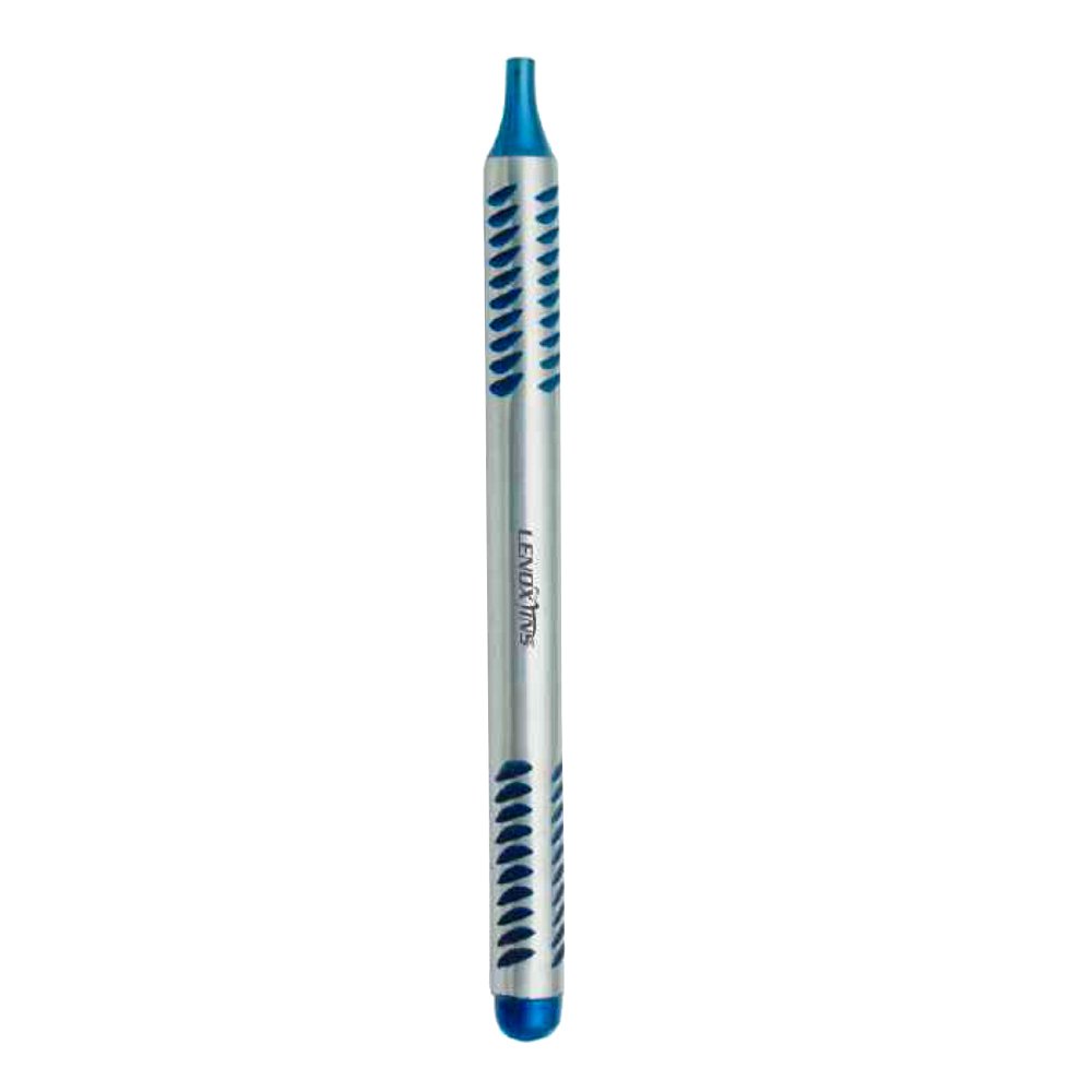 LD11-110-Mirror-Handle.jpg Mouth Mirrors Handle Hollow Blue Titanium Coated (9mm) Length 5’’ - Image 1