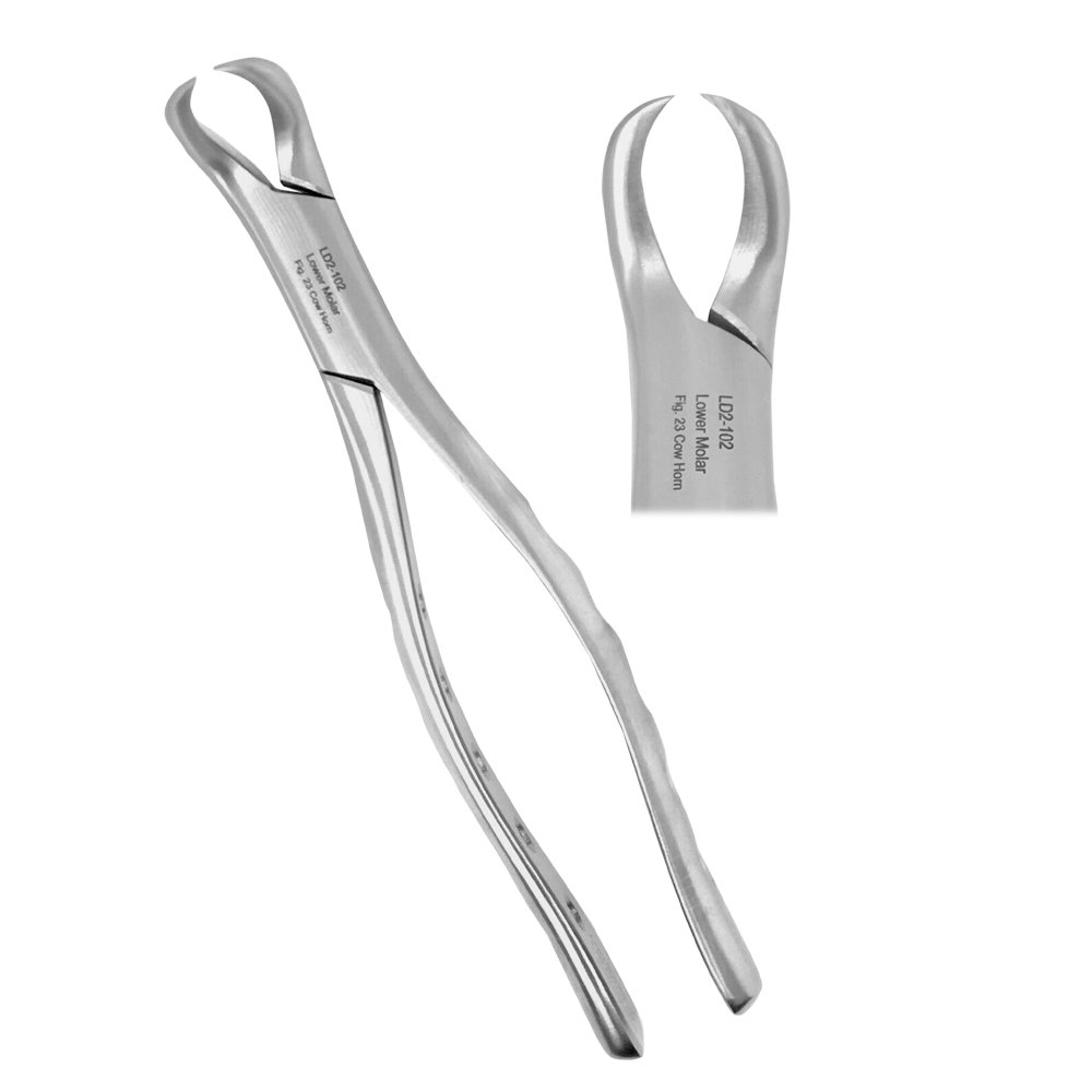 LD2-102-Dental-Extracting-Forceps-Cow-Horn-Lower-MolarsFig-23.jpg Extracting Forceps Lower Molar Fig. 23 Cow Horn - Image 1