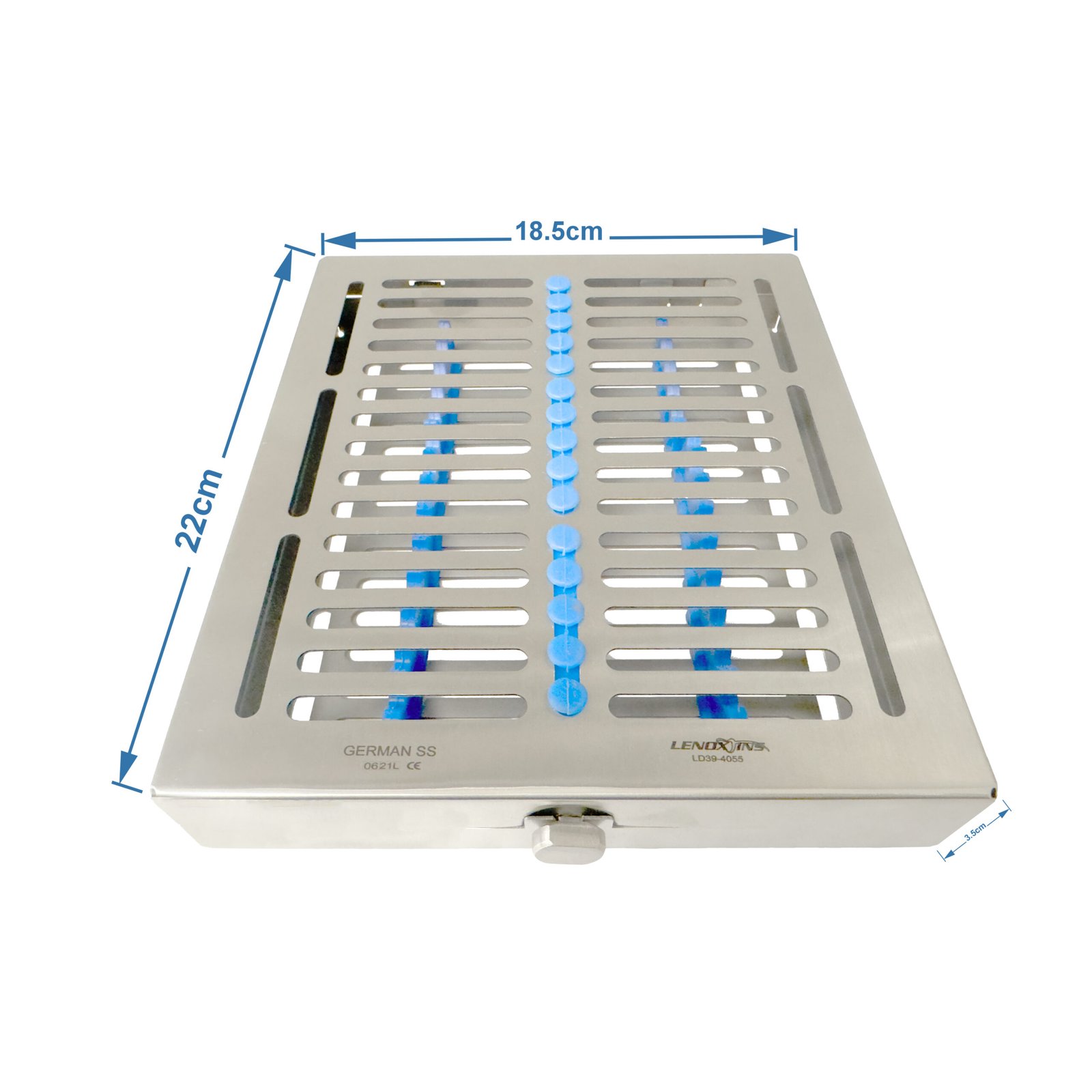 LD3-4055-STAINLESS-STEEL-CASSATTE-FOR-15PCS-3-scaled-1.jpg Stainless Steel Cassette for 15pcs - Image 1