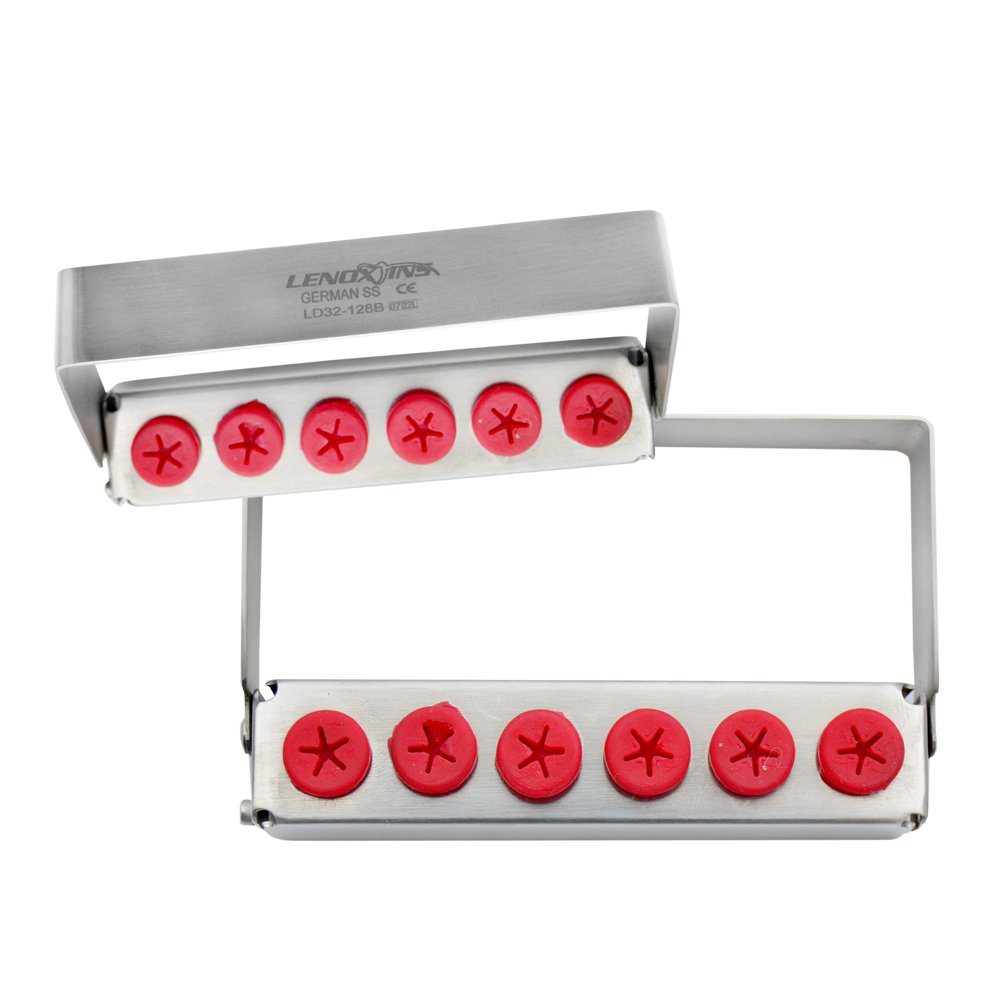 LD32-128B-Dental-Implants-Bur-Holder-copy-1-1.jpg Bur Holder for 6 - Image 1
