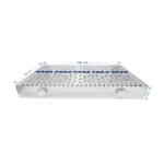 Dental Cassette For 20pcs Removeable Lid with compartment/silicon pad 280x185x35mm- SteriFlow Series