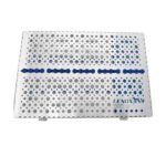 Dental Cassette For 20pcs Removeable Lid with compartment/silicon pad 280x185x35mm- SteriFlow Series - Image 2