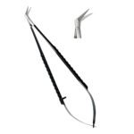 Castroviejo Scissors 18cm TC Ergo Handle Black Angled