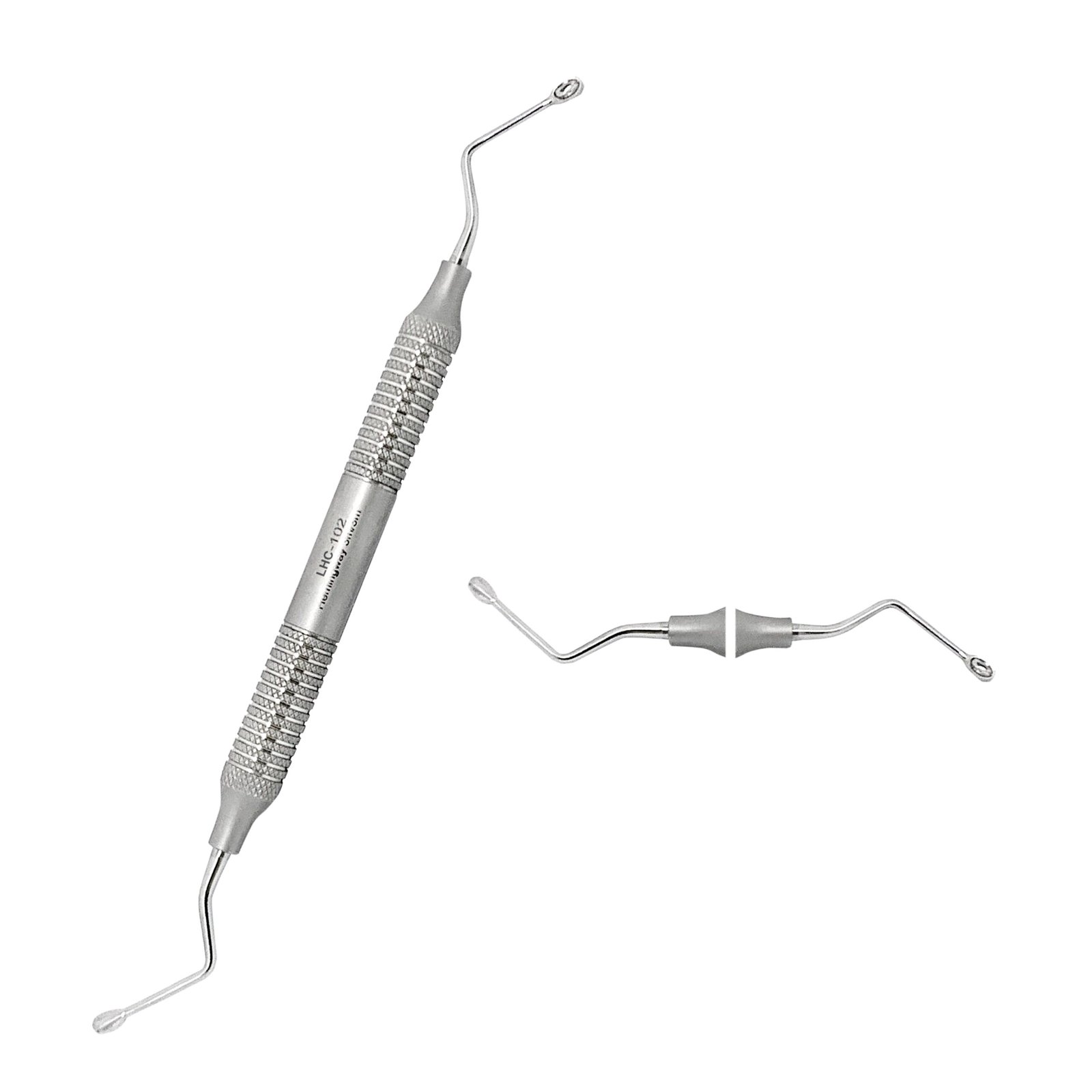 LHC-102-1X-Hemingway-3mm-3mm-German-SS-High-Quality-Dental-Instruments-scaled-1.jpg Dental Curette Hemingway 3mm/3mm - Image 1