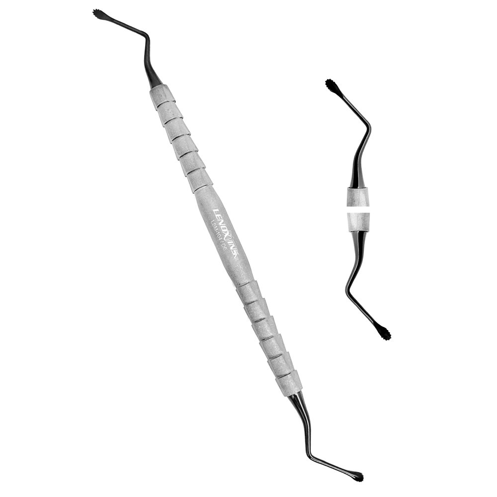 LSM-104-D6-2x-Dental-Lucas-Bone-Curettes-Serrated-3MM-Surgical-Dental-Instruments-copy-1.jpg Lucas Bone Curettes Micro Serrated 3MM-BLACK - Image 1