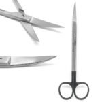Kelly Dental Scissors 16cm Curved Saw Edge Super Cut - Image 3