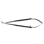 Castroviejo Scissors 18cm TC Ergo Handle Black Angled - Image 3