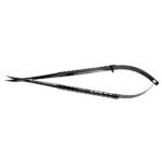 Castroviejo Scissors 18cm Curved TC Ergo Handle Black - Image 4